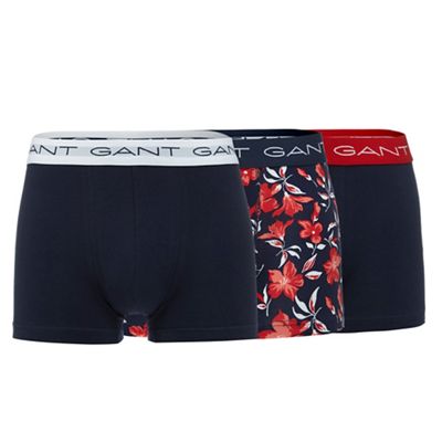 Pack of three assorted printed trunks